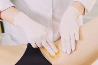 Waxing inner thighs